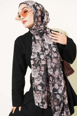 Alternative view of Manolya Series Soft Shawl Black