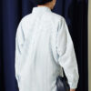 Buttoned Cuffed Striped Shirt Ice Blue - Image 3