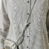 Buttoned Cuffed Striped Shirt Black - immagine 4