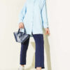 Cuff Button Plain Shirt Baby Blue - Image 2
