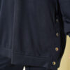Basic Two-Piece Set with Metal Snaps Navy Blue – Image 4