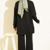 Basic Two-Piece Set with Metal Snaps Black – Image 3