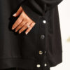 Basic Two-Piece Set with Metal Snaps Black – Image 4