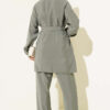 Metal Buttoned Belted Two-Piece Set Hazel - Imagen 3