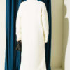 Metal Gold Button Long Knit Cardigan Ecru – Image 3