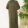 Metal Gold Button Long Knit Cardigan Khaki - Afbeelding 3