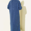 Metal Gold Button Long Knit Cardigan Indigo – Image 3