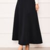 Mevlana Scuba Modest Hem Edge Skirt Black - Image 2