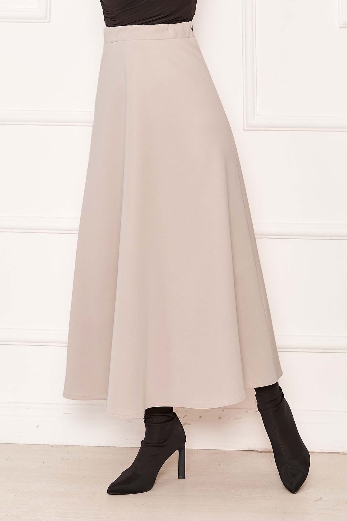 Mevlana Scuba Modest Hem Edge Skirt Stone - immagine 5