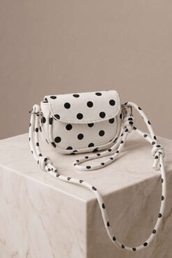 Magnetic Closure Mini Bag White