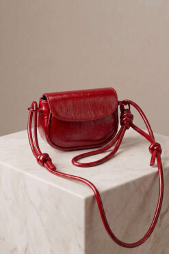 Magnetic Closure Mini Bag Red