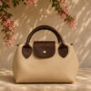 Magnetic Mini Women's Handbag with Decorative Accents Dark Brown - immagine 2