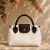 Magnetic Mini Women's Handbag with Decorative Accents Dark Brown - immagine 3