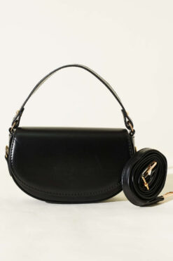 Alternative view of Magnetic Oval Handbag Black
