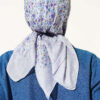 Mini Floral Detailed Scarf Baby Blue – Bild 3