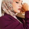 Mini Floral Detailed Scarf Sand Beige - immagine 5