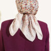 Mini Floral Detailed Scarf Beige - Image 3