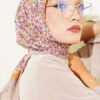 Mini Floral Detailed Scarf Sand Beige - immagine 2