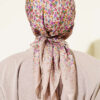 Mini Floral Detailed Scarf Sand Beige - immagine 3