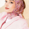 Mini Floral Detailed Scarf Powder Pink – Bild 2