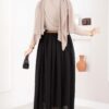 Mini Polka Dot Belted Tulle Skirt Black - الصورة 5