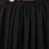 Mini Polka Dot Belted Tulle Skirt Black - الصورة 4