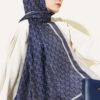 MK Pattern Liva Modal Scarf Navy Blue