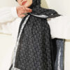 MK Pattern Liva Modal Scarf Black - Imagen 2