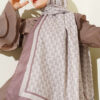 MK Pattern Liva Modal Scarf Brown - الصورة 2