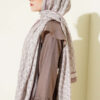 MK Pattern Liva Modal Scarf Brown - الصورة 3