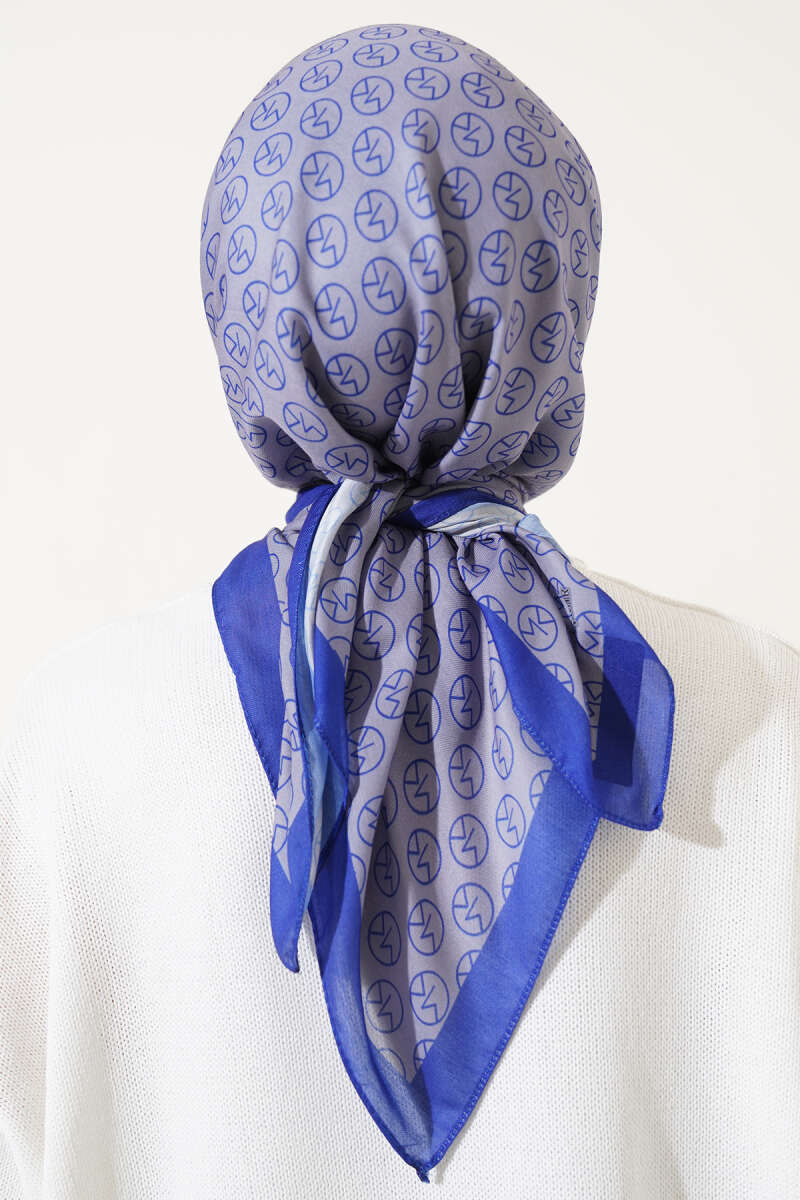 Soft Scarf Navy Blue - Image 3
