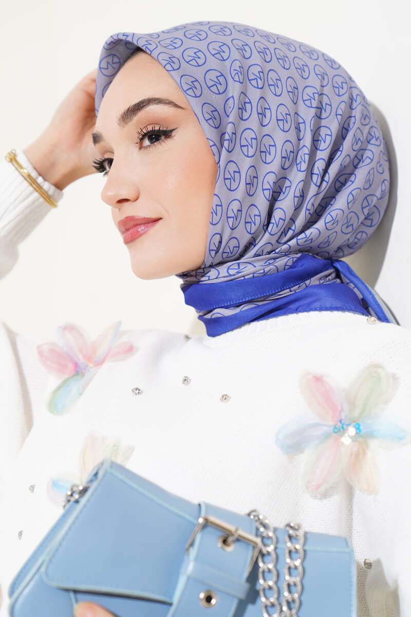 Soft Scarf Navy Blue - Image 2