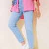 Mom Friend Straight Leg Jeans Denim Blue – Image 5