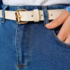 Mom Friend Straight Leg Jeans Denim Blue – Image 4
