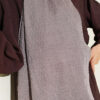 Monogram Pattern Cotton Ayrobin Shawl Slate Grey - immagine 4
