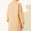 Embroidered Detail Linen Shirt Beige - immagine 3
