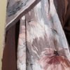 Bamboo Crinkle Shawl with Nilufer Pattern Dark Brown - Image 4