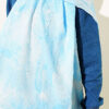 Bamboo Crinkle Shawl with Nilufer Pattern Ice Blue - Image 4