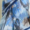 Bamboo Crinkle Shawl with Nilufer Pattern Navy Blue – Bild 4