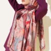 Bamboo Crinkle Shawl with Nilufer Pattern Mink