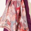 Bamboo Crinkle Shawl with Nilufer Pattern Mink - Image 4