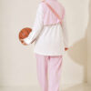 Shoulder Detail Two-Piece Set Pink – Bild 4