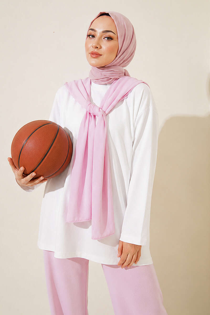 Shoulder Detail Two-Piece Set Pink – Bild 3