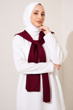 Alternative view of Shoulder Detail Two-Piece Set Cherry