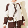 Two-Piece Set with Shoulder Stripe Brown - Afbeelding 2