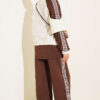Two-Piece Set with Shoulder Stripe Brown - Afbeelding 3
