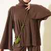 Shoulder Raglan Loose Fit Two-Piece Set Brown - Afbeelding 2