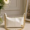 Front Seam Chain Strap Bag White