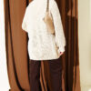 Button-up Knit Cardigan Beige - immagine 3