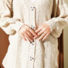 Button-up Knit Cardigan Beige - immagine 4